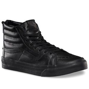 Vans SK8-HI Slim Zip Perforated Leather Shoes